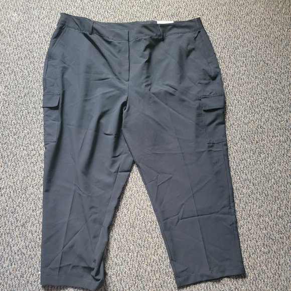 NWT Lane Bryant Black Perfect Drape Dress Pants Size 26 - Picture 3 of 12